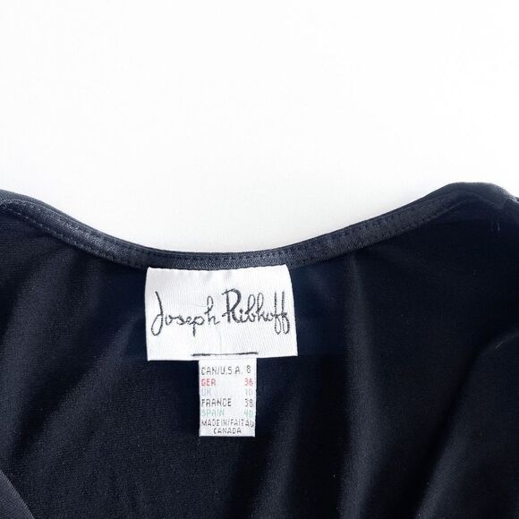 Joseph Ribkoff Women's Blouse Crystal Rhinestone Details Sleeveless Black US 8 - Picture 3 of 6